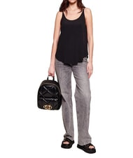 LOVE MOSCHINO EMBOSSED QUILTED Plecak pikowany Czarny - Torby damskie - 8