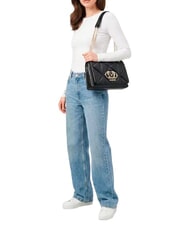 LOVE MOSCHINO EMBOSSED QUILTED Torba na ramię, pikowana Czarny - Torby damskie - 2
