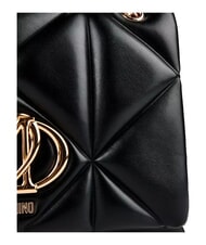LOVE MOSCHINO EMBOSSED QUILTED Torba na ramię, pikowana Czarny - Torby damskie - 4