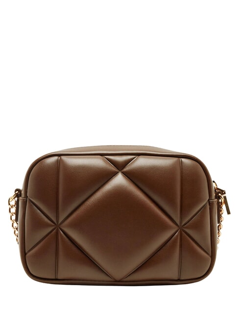 EMBOSSED QUILTED Mała pikowana torba na ramię brązowy - Torby damskie
