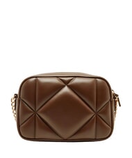 LOVE MOSCHINO EMBOSSED QUILTED Mała pikowana torba na ramię brązowy - Torby damskie - 4