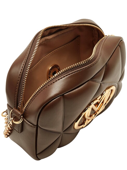 EMBOSSED QUILTED Mała pikowana torba na ramię brązowy - Torby damskie