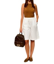 LOVE MOSCHINO EMBOSSED QUILTED Plecak pikowany brązowy - Torby damskie - 9