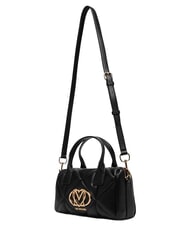 LOVE MOSCHINO EMBOSSED QUILTED Torebka z paskiem na ramię Czarny - Torby damskie - 4