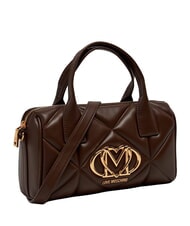 LOVE MOSCHINO EMBOSSED QUILTED Torebka z paskiem na ramię brązowy - Torby damskie - 3