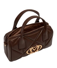 LOVE MOSCHINO EMBOSSED QUILTED Torebka z paskiem na ramię brązowy - Torby damskie - 5