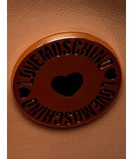 LOVE MOSCHINO EMBOSSED QUILTED Torebka z paskiem na ramię brązowy - Torby damskie - 6
