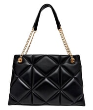 LOVE MOSCHINO EMBOSSED QUILTED Torba na ramię, podw&oacute;jny uchwyt Czarny - Torby damskie - 4