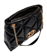 LOVE MOSCHINO EMBOSSED QUILTED Torba na ramię, podw&oacute;jny uchwyt Czarny - Torby damskie - 5