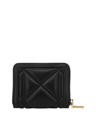 LOVE MOSCHINO EMBOSSED QUILTED Średni portfel, zapinany na zamek Czarny - Portfele damskie - 2
