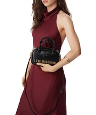 LOVE MOSCHINO TWIRL Mała torebka z paskiem na ramię Czarny - Torby damskie - 2