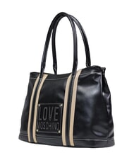 LOVE MOSCHINO CITY CORE Torba na ramię, podw&oacute;jny uchwyt Czarny - Torby damskie - 2