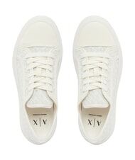 ARMANI EXCHANGE JANE Adidasy ecru+ecru - Buty damskie - 4