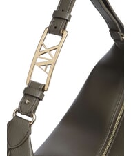 ARMANI EXCHANGE LIZ PEBBLE Duża torba na ramię typu hobo sawanna - Torby damskie - 3
