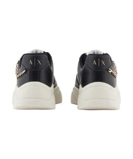 ARMANI EXCHANGE A|X Chain  Sk&oacute;rzane trampki czarny+czarny - Buty damskie - 3