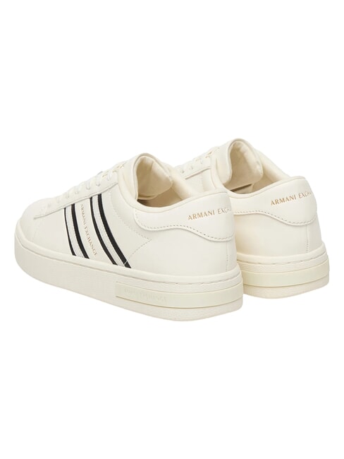 LONDON Adidasy ecru + czarny - Buty damskie