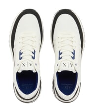 ARMANI EXCHANGE DUSSELDORF Trampki męskie ecru + czarny - Buty męskie - 4