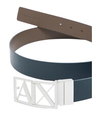 ARMANI EXCHANGE A|X Pasek dwustronny granatowy/ciemnobrązowy - Paski - 2