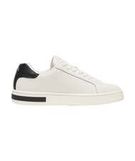 ARMANI EXCHANGE A|X Sk&oacute;rzane trampki ecru + czarny - Buty damskie - 3