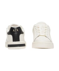 ARMANI EXCHANGE A|X Sk&oacute;rzane trampki ecru + czarny - Buty damskie - 4