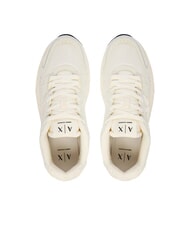 ARMANI EXCHANGE LUCK Adidasy ecru+ecru - Buty męskie - 4