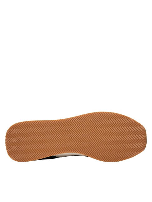 ROUND Sk&oacute;rzane trampki głęboki granat + złamana biel - Buty męskie