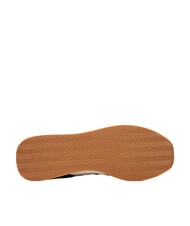 ARMANI EXCHANGE ROUND Sk&oacute;rzane trampki głęboki granat + złamana biel - Buty męskie - 5