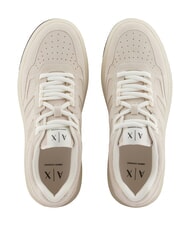 ARMANI EXCHANGE VENICE Sk&oacute;rzane trampki białawy - Buty męskie - 4
