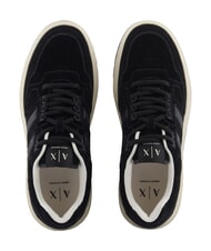 ARMANI EXCHANGE VENICE Sk&oacute;rzane trampki czarny - Buty męskie - 4