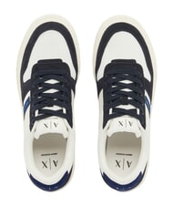 ARMANI EXCHANGE DUCK Sk&oacute;rzane trampki głęboki granat + błękit flagowy + off - Buty męskie - 3