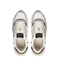 ARMANI EXCHANGE DUSSELDORF Adidasy ecru + szary - Buty męskie - 4