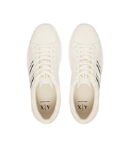 ARMANI EXCHANGE LONDON Adidasy ecru + czarny - Buty męskie - 4