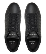 ARMANI EXCHANGE LONDON Adidasy czarny + biel optyczna - Buty męskie - 4