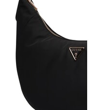 GUESS ECO GEMMA                                Torba na ramię, regulowana CZARNY - Torby damskie - 7