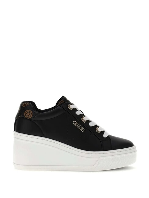 ROAZY Trampki na koturnie 7,5 cm CZARNY - Buty damskie