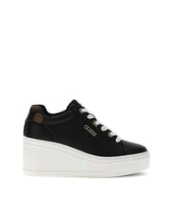 GUESS ROAZY Trampki na koturnie 7,5 cm CZARNY - Buty damskie - 3