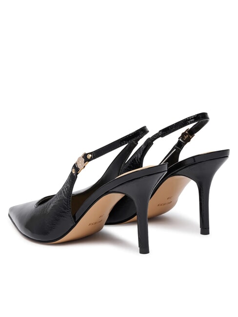NASHILY Cz&oacute;łenka na obcasie 8,5 cm CZARNY - Buty damskie
