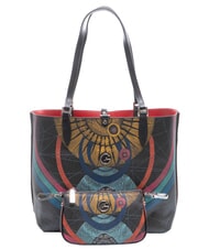 GATTINONI PLANETARIUM Odwracalny shopper wiśniowy - Torby damskie - 2