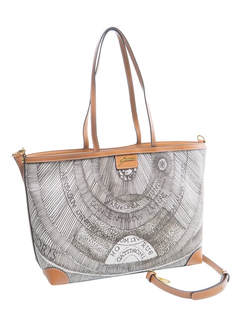 PLANETARIUM Shopper Media tusz sepia/jasnobrązowy - Torby damskie