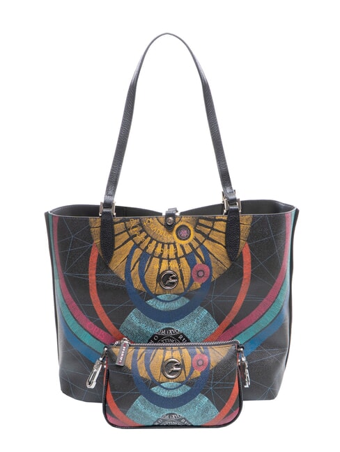 PLANETARIUM Odwracalny shopper CZARNY - Torby damskie