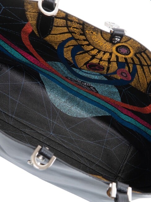 PLANETARIUM Odwracalny shopper CZARNY - Torby damskie