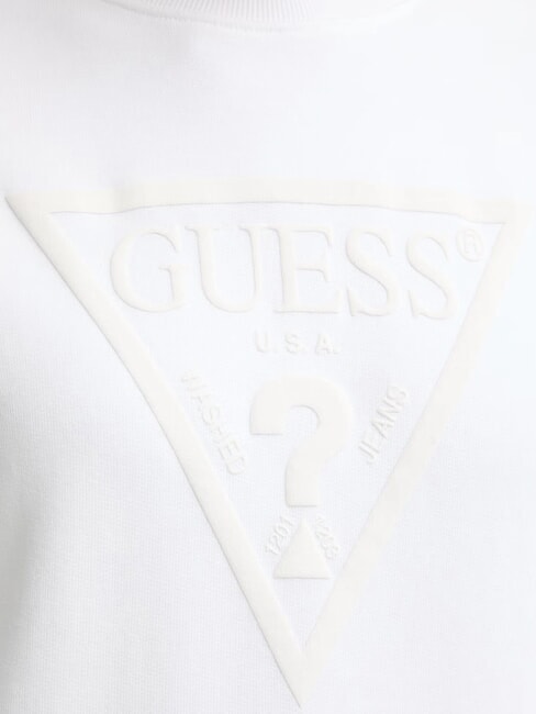 BASIC TRIANGLE Bluza z okrągłym dekoltem czysto biały - Bluzy damskie