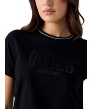 GUESS SEQUINS BIG LOGO Koszulka z kr&oacute;tkim rękawem i dużym logo odrzutowiec - Koszulki i topy damskie - 4