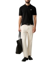 GUESS BASIC Koszulka polo bawełniana odrzutowiec - Polo męskie - 3