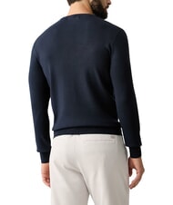 GUESS MASON PRINTED Sweter z okrągłym dekoltem inteligentnyniebieski - Koszulki męskie - 2