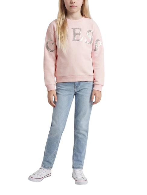 KIDS ACTIVE Bluza z okrągłym dekoltem, czysta bawełna balet r&oacute;żowy - Bluzy dziecięce