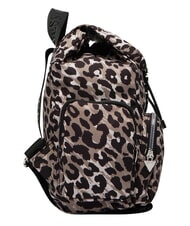 GUESS GIRL ALLOVER Plecak wielokieszeniowy zajęcia z nadrukiem w panterkę - Torby damskie - 4
