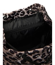 GUESS GIRL ALLOVER Plecak wielokieszeniowy zajęcia z nadrukiem w panterkę - Torby damskie - 5