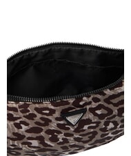 GUESS GIRL ALLOVER Torba na ramię, regulowana zajęcia z nadrukiem w panterkę - Torby damskie - 5