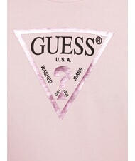 GUESS CORE KIDS Bluza z nadrukowanym logo w kształcie tr&oacute;jkąta balet r&oacute;żowy - Bluzy dziecięce - 3